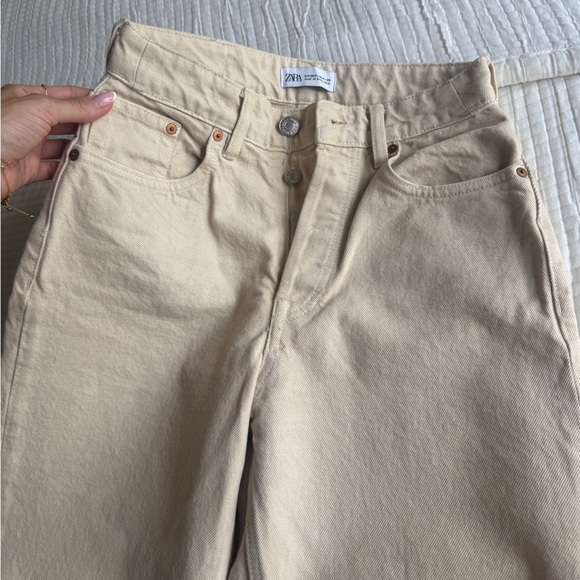 Cream High Rise Jeans - Picture 8 of 11